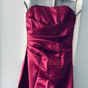 Alfred Angelo long burgundy dress